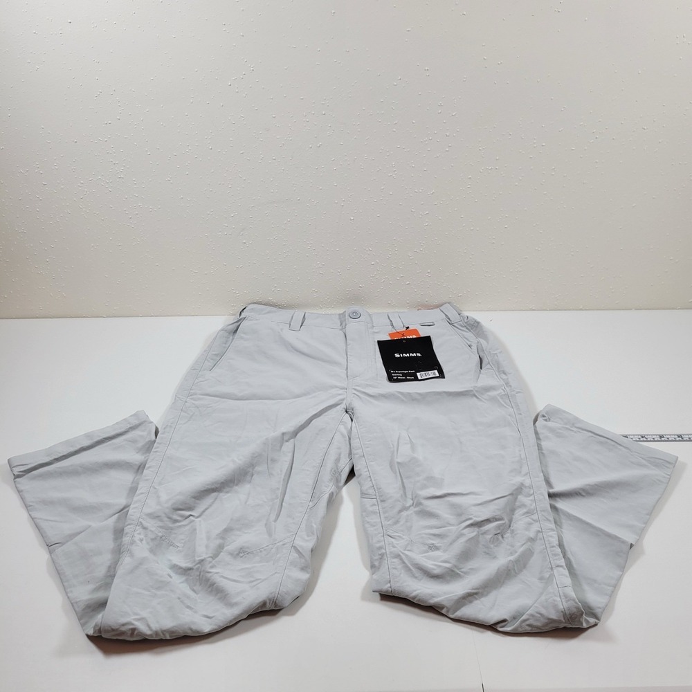 NWT Simms Superlight Pants Mens 32x30 Gray  UPF 50 Fishing Hiking Outdoor